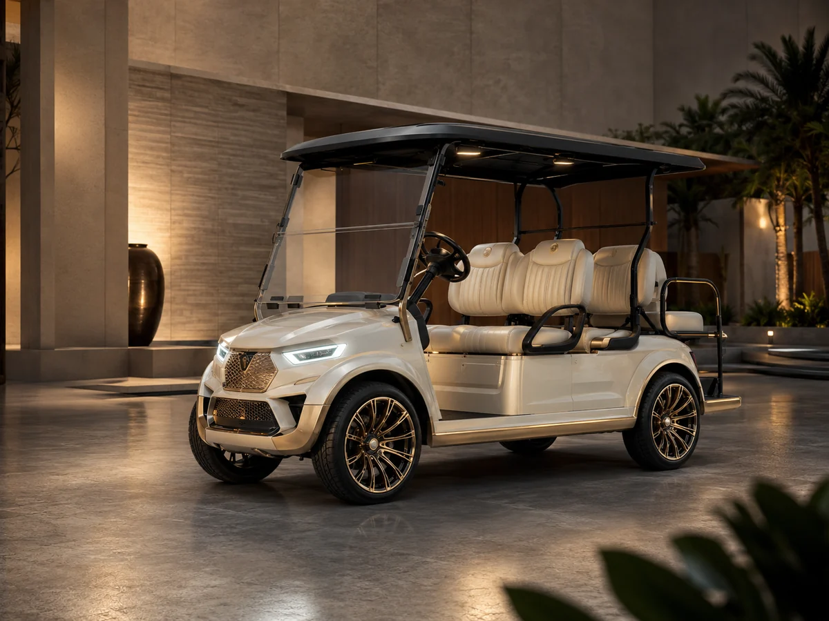 The Aegis Collection luxury electric golf cart