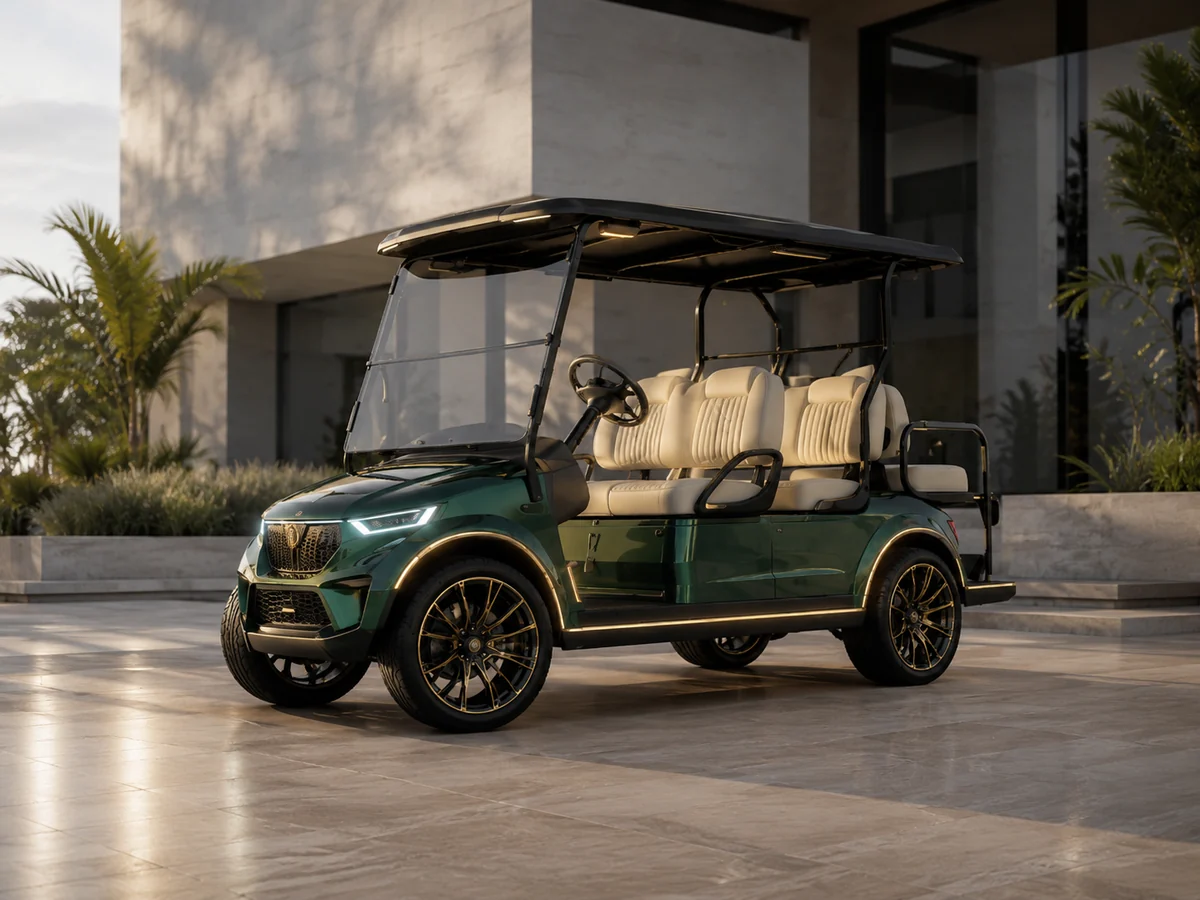The Apex Collection luxury electric golf cart
